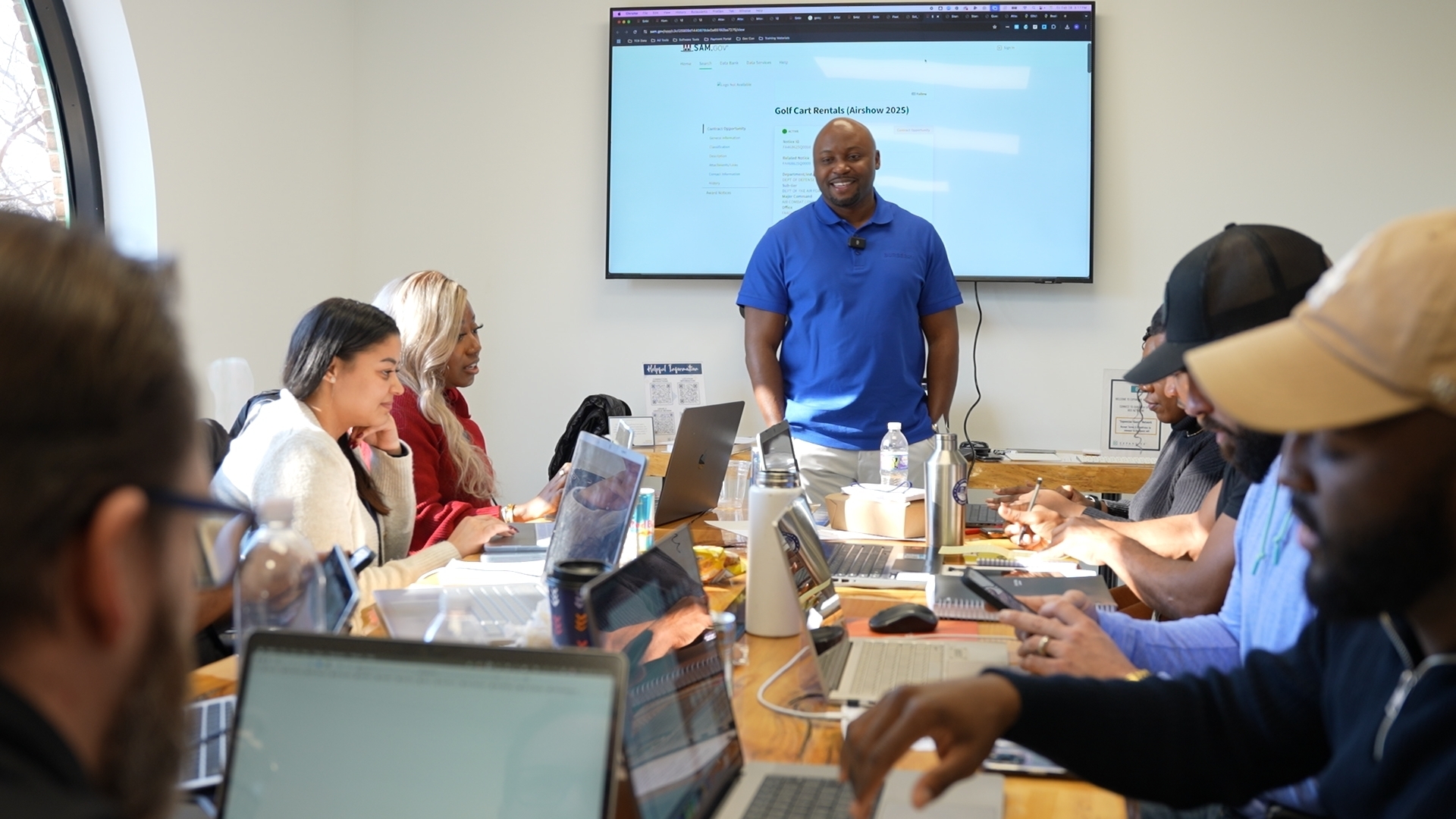 Dr. Wes Fisher teaching business owners in a live workshop